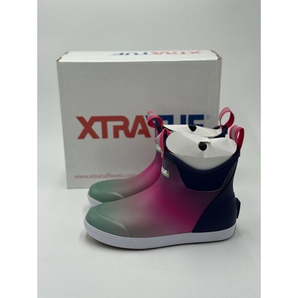 XTRATUF Women's Ankle Deck Boot Purple Aurora New In Box Size 6 - Picture 1 of 8